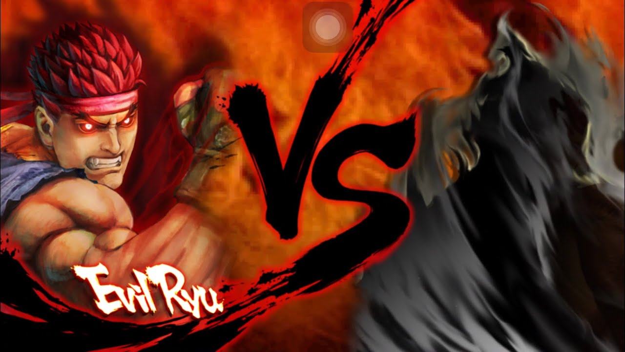 Evil Ryu vs Akuma Boss- Stress fighter IV CE- Gameplay - YouTube