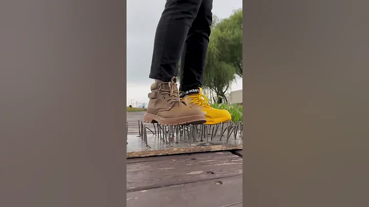 Safety shoe function test . #workshoes#shorts #guyisashoes#work boots