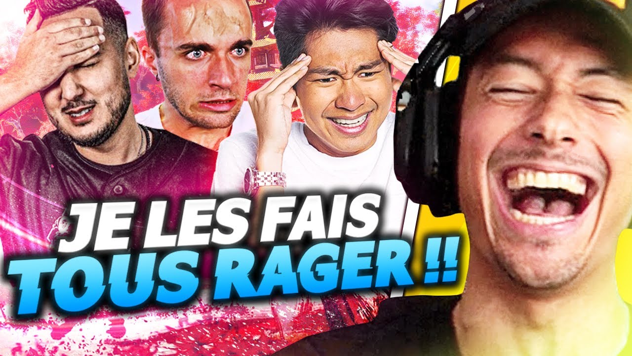 JE FAIS RAGER LES PLUS GROS STREAMER FRANCAIS !! (JE RIGOLE TRES FORT ...