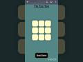 Tic tac toe #project #Web development #HTML #CSS #JS #Learning #growth #skills #CSE
