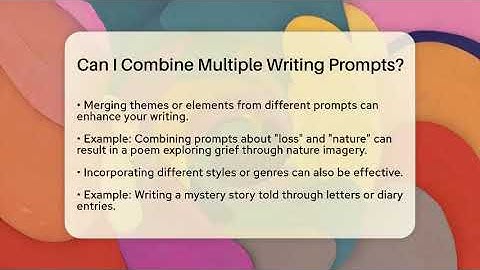 Can I Combine Multiple Writing Prompts? - The Prose Path