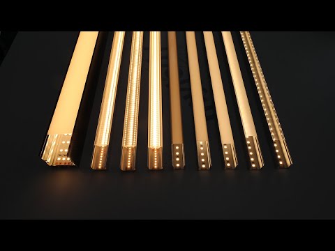 Video: Profielen Met Diffusor Voor Ledstrips: Aluminium En Kunststof, Hoekinbouw En Overhead, Flexibele En Andere Profielen