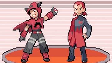 Pokemon Parallel Emerald - vs Magma Leader Maxie and Admin Tabitha (Double Battle with Steven)
