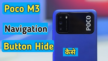 Navigation Buttons Setting in Poco M3, Hide Button in Poco M3