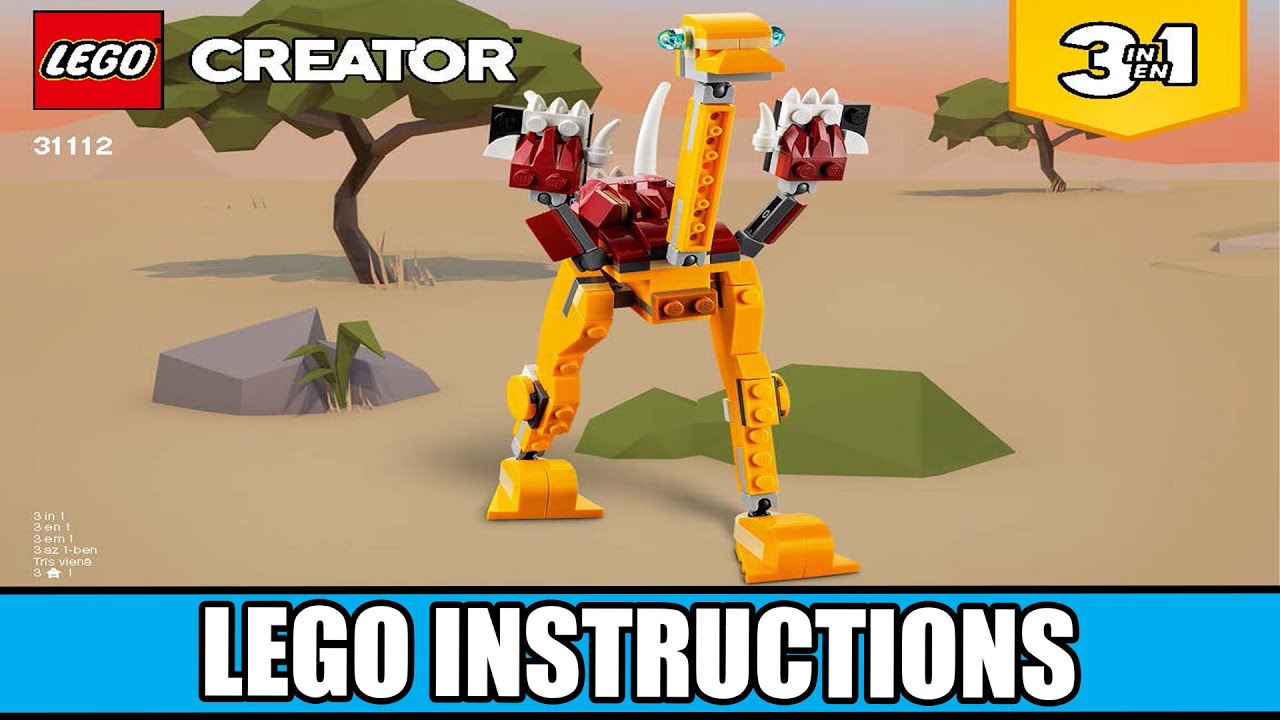 ブースター1　まとめ LEGO Instructions - Ostrich – 31112 (LEGO CREATOR 3in1) - YouTube