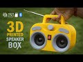 3D Printed Bluetooth Music System with High Bass || USB | FM | TF Card | AUX