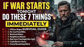 If War Starts Tonight Do THESE 7 Things Immediately ( A Civilian Survival Guide）