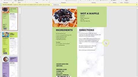 Edting Recipes in powerpoint