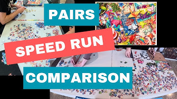 How Do We Compare?? A Speed Puzzling Comparison Timelapse #puzzle #jigsawpuzzle