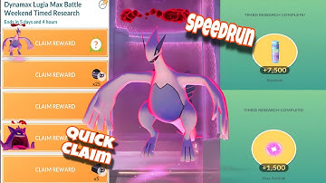 Speedrunning Dynamax Lugia Max Battle Research in Pokémon GO! #pokemon #pokemongo 