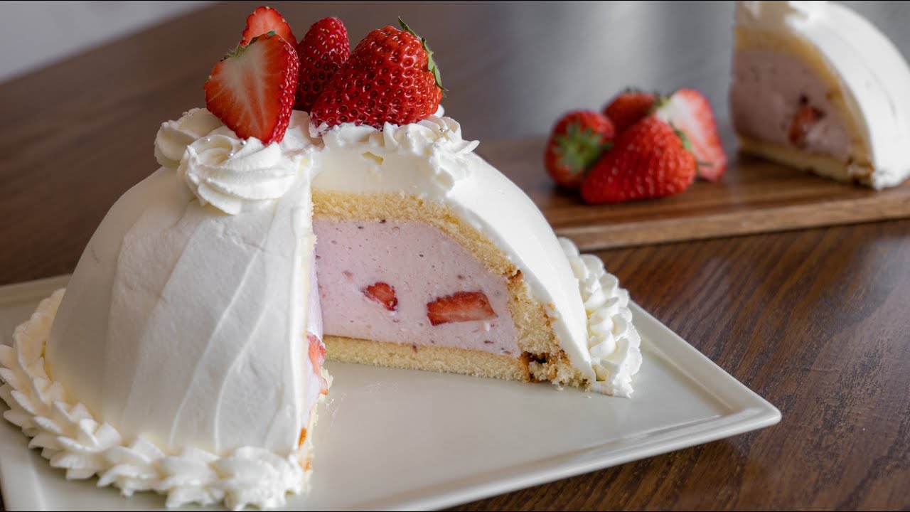 【市販のスポンジやフルーチェを使って簡単美味しく！】ズコットケーキの作り方