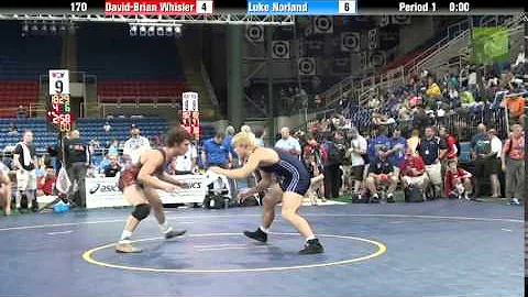 170 lbs. QF - David-Brian Whisler (OH) vs. Luke No...