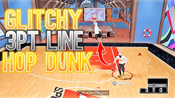 HOW TO DO *NEW* GLITCHY HOP STEP 3PT LINE DUNK ON NBA 2K22! (WITH HANDCAM)