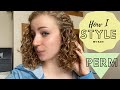 How I Style My Curly Hair | Perm