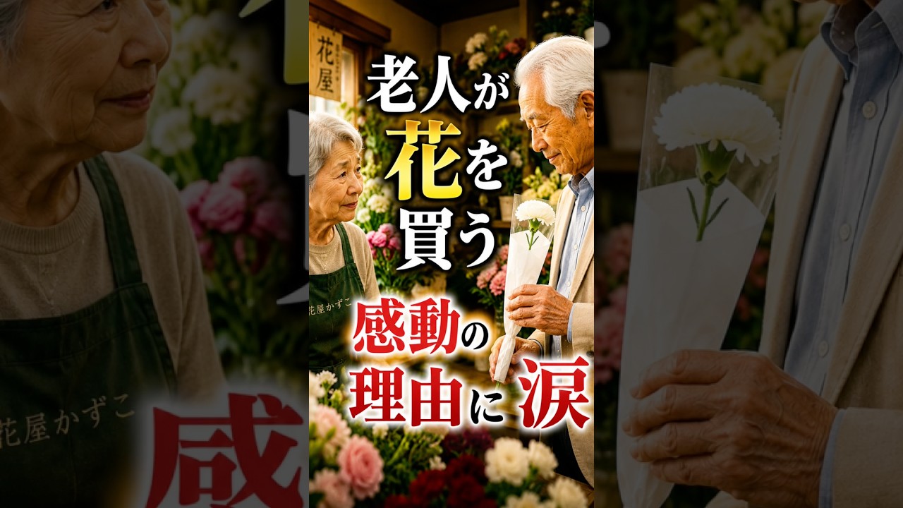 毎週、1本だけ花を買いに来る優しいおじいさんがいた‥ #朗読
