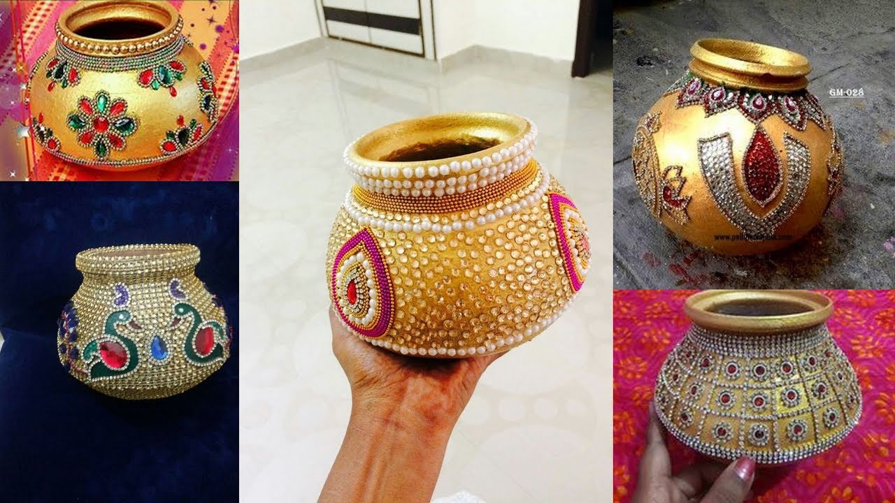 DIY marriage pot  decoration pot  decoration ideas for 