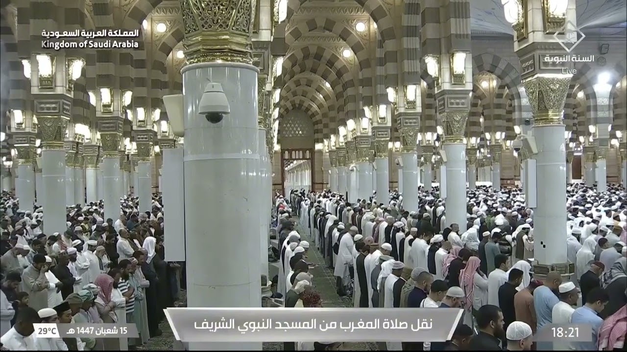 صلاة المغرب للشيخ عبدالباري الثبيتي 15 شعبان 1447هـ