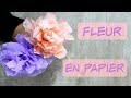 Fleur en papier crpon trs facile 