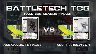 BattleTech TCG | Fall 2023 League FINALS (Live)