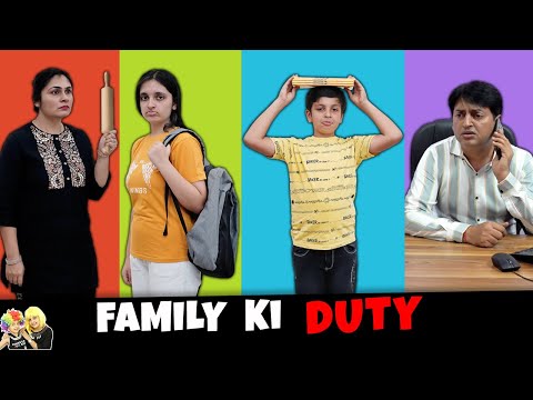 FAMILY KI DUTY Short Comedy Movie In Hindi Aayu And Pihu Show