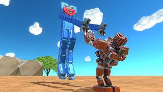 Huggy Wuggy Vs Workshop Units - Age Of Warbots Gameplay