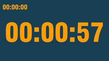 57 second timer (with end alarm, time elapsed and progress bar)