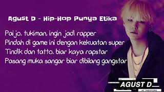 Agust D - Hip-Hop Punya Etika (Diss Rapper Hago)