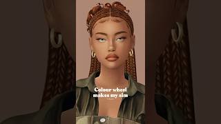 A colour wheel makes my sim 🍭 #sims4 #sims4cas #shorts