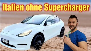 Mit dem Tesla Model Y Performance nach Italien ohne Supercharger und Maut!  