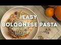 Easy bolognese pasta 