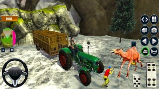 Real Tractor Trolley Cargo Farming Simulator Game#1 | Tractor Trolley Game : Hill Tractor Driving screenshot 3