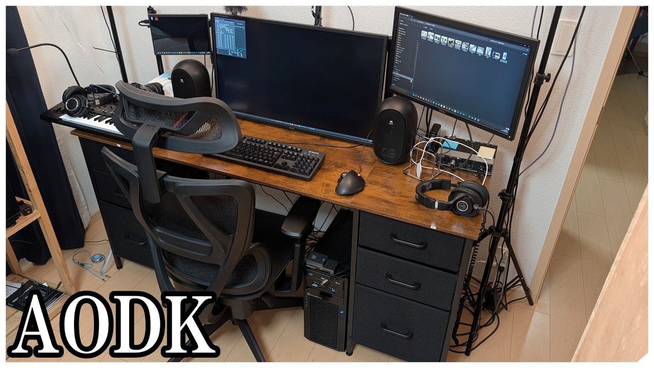 PC VLOG: Review of replacing my old PC desk with an AODK 160cm 