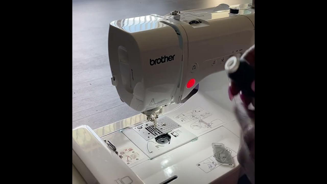 How to insert bobbin and thread Brother SE600 YouTube