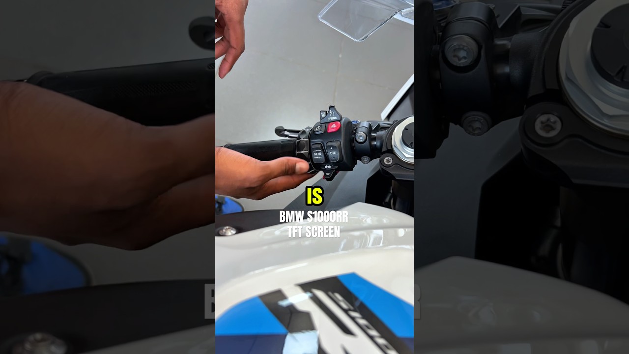 How to use bmw s1000rr tft screen display 