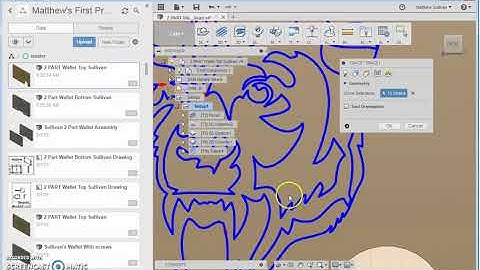 10  TWO PART WALLET TOP Chamfer and Tracing Video