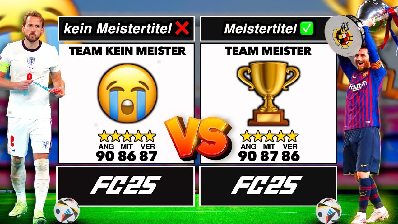Spieler MIT MEISTERTITEL 🏆 vs Spieler OHNE MEISTERTITEL 😢 in FC 25! 👀