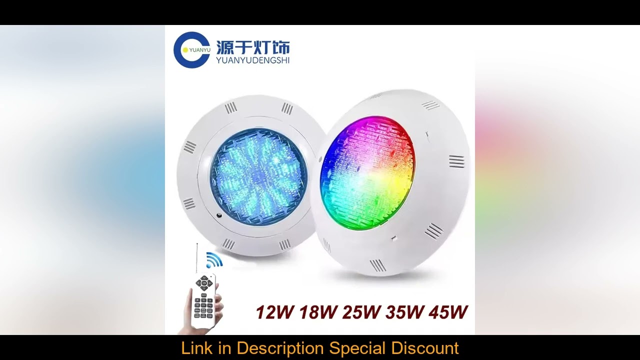LED Underwater Swimming Pool Lights RGB Color Changing AC12V 12W 18W 25W 35W 45W IP68 Waterproof Lam