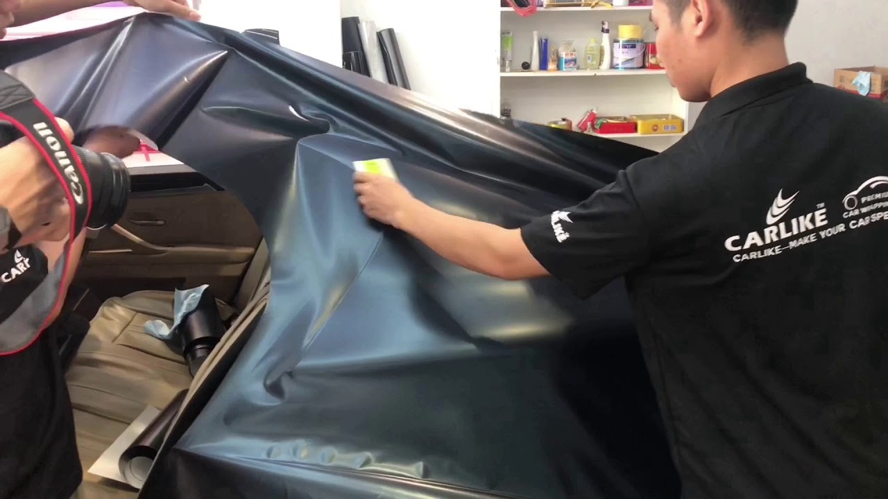 CARLIKE Car Vinyl Wrap Install YouTube