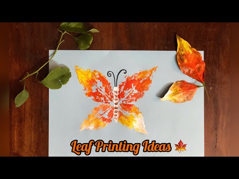 Different ways of Leaf Printing | Leaf Printing Technique | DIY Leaf Printing | Daily Art