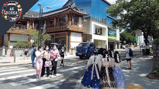 From Cheonggyecheon to Samcheongdong through Gyeongbokgung Palace | 4K KOREA | Sep.2022