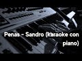 Pianocanta  penas  sandro karaoke con piano