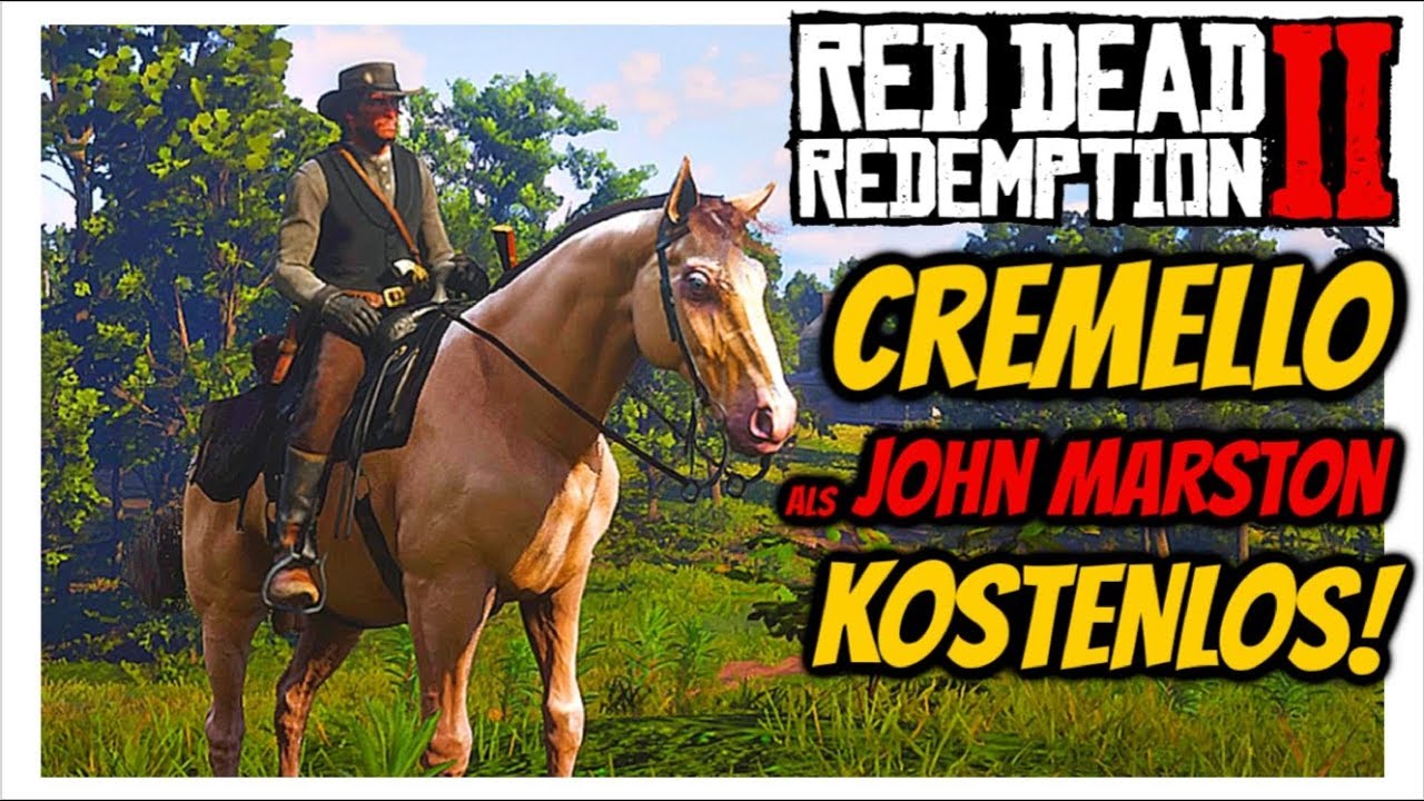 Cremello Rdr2 CREMELLO GOLD kostenlos als JOHN MARSTON erhalten | Niederl. Warmblut ...