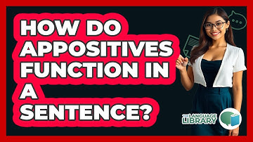 How Do Appositives Function In A Sentence?