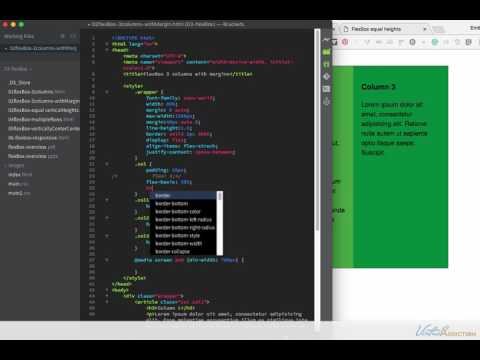 CSS Flexbox columns with margins