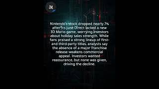 Nintendo stock drops 7 as June Direct skips new 3D Mario investors wary despite fan lineup