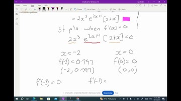 Year 12 Advanced Applications of Calculus to curve sketching