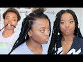 DIY Protective Style: MARLEY TWISTS ON SHORT NATURAL 4C HAIR | RUBBER BAND METHOD