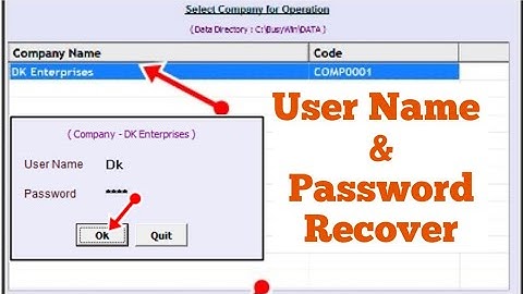 How To Recover User Name & Password In Busy Software (100% Successful)