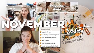 November Reset 🥐✨ | goalsetting, October favorites, planning, & a closet refresh!