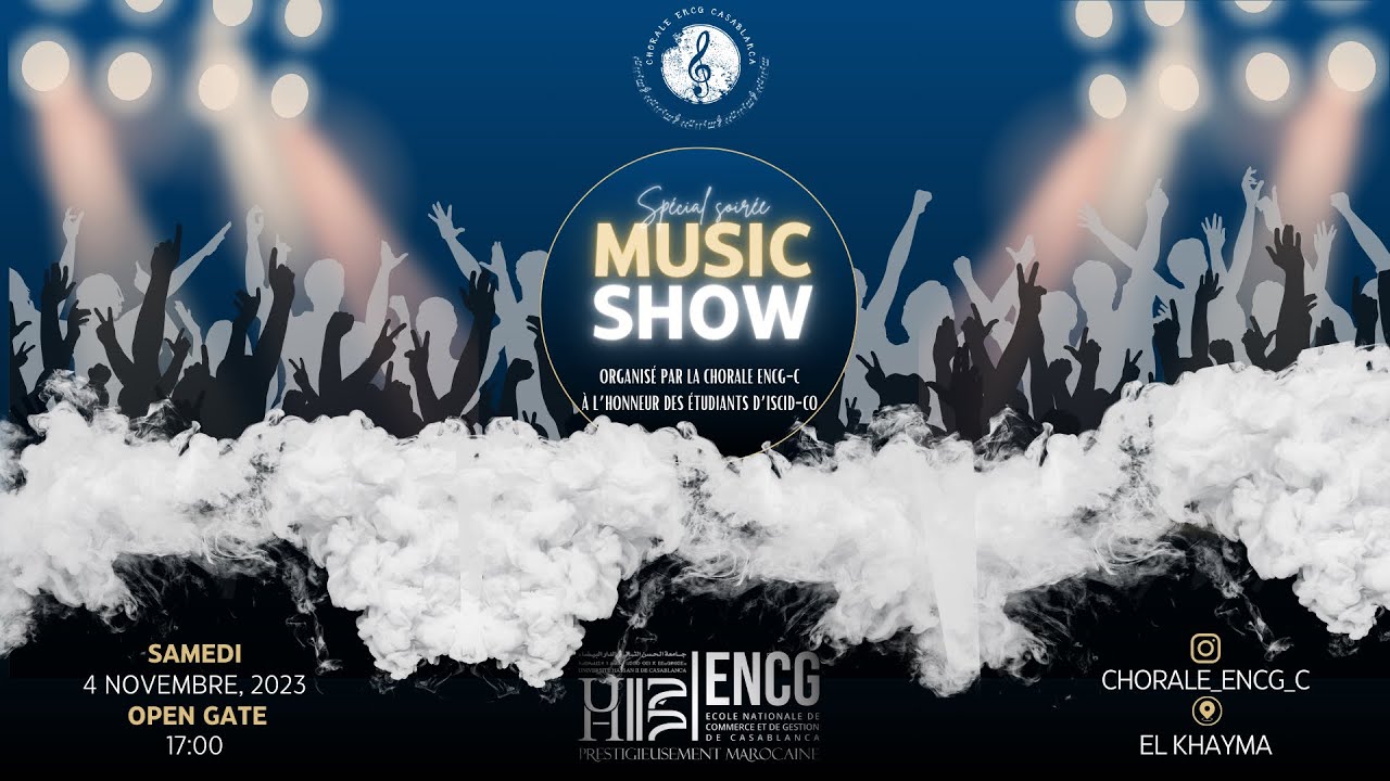 Show musical organisé par la chorale ENCG-C à l’honneur des étudiants d’IScID-Co